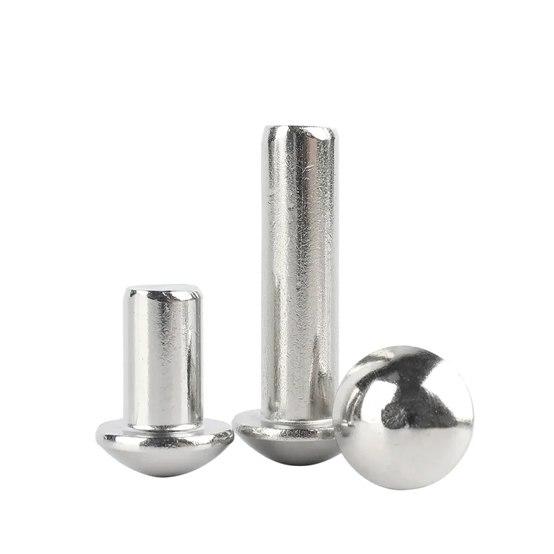 Din 660 Solid Rivet High Quality Stainless Steel 304 316 Half-Round Head Solid Rivet Mushroom Rivet Single Side
