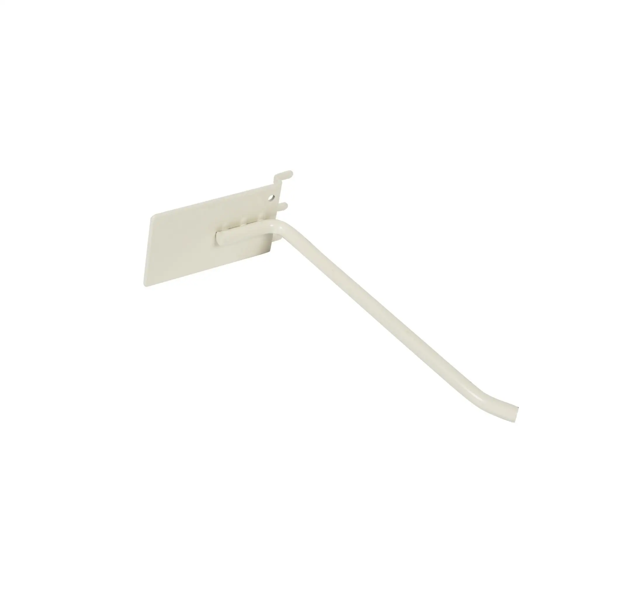 8 INCH Heavy Duty 3 Prong Supermarket Display Hook White Pegboard Hanger Extra Thick