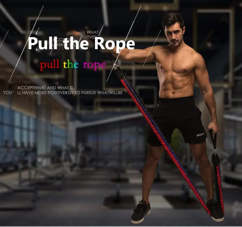 Pull Rope Heavy Yoga Tubes Pull Rope Expander 11pcs Training Fitness Latex Exercise Resistance Band Tube Set