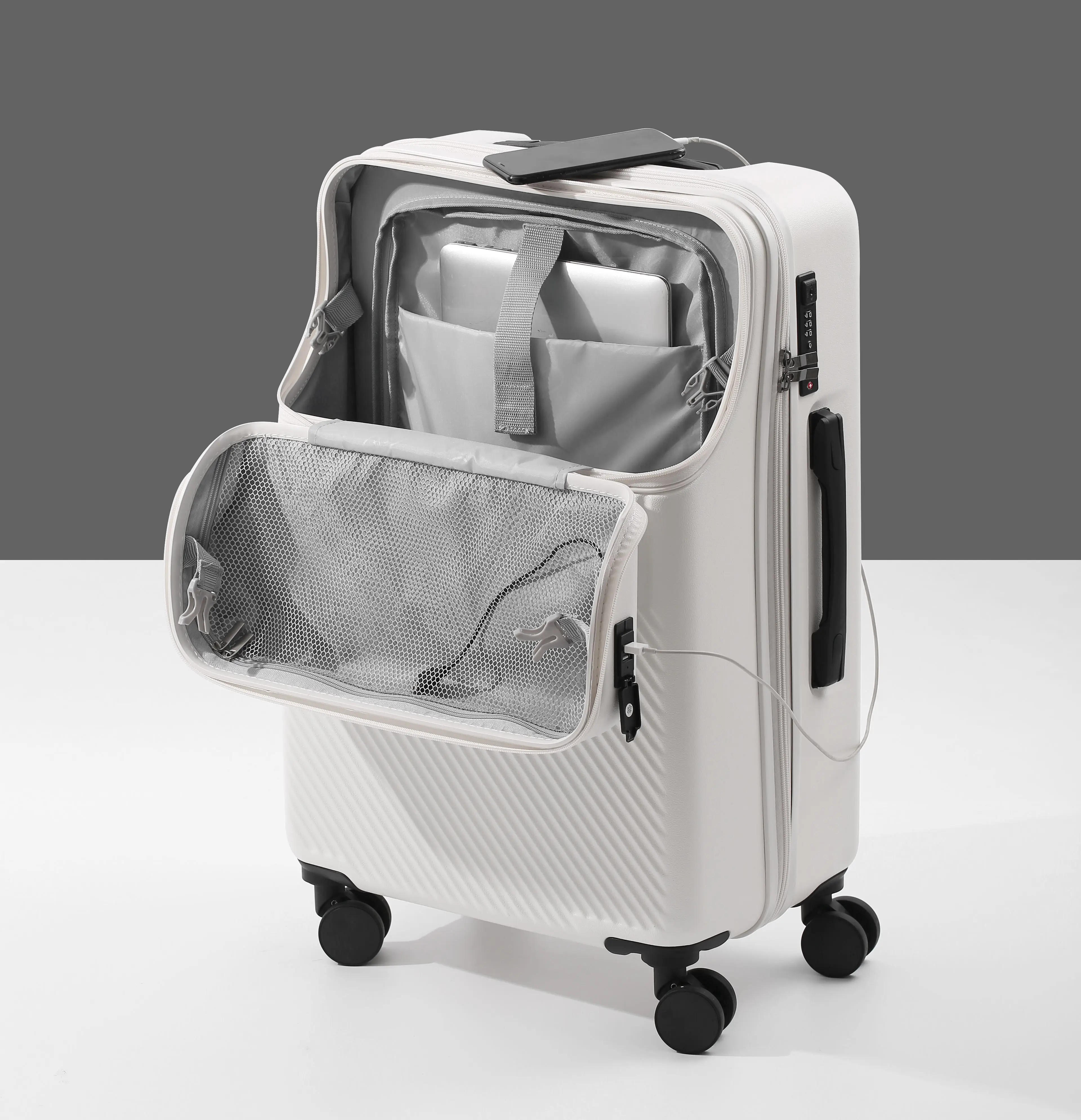 Best selling newest trolley case luggage travel bags and hard suitcase ABS carry on luggage 3pcs set travel luggage