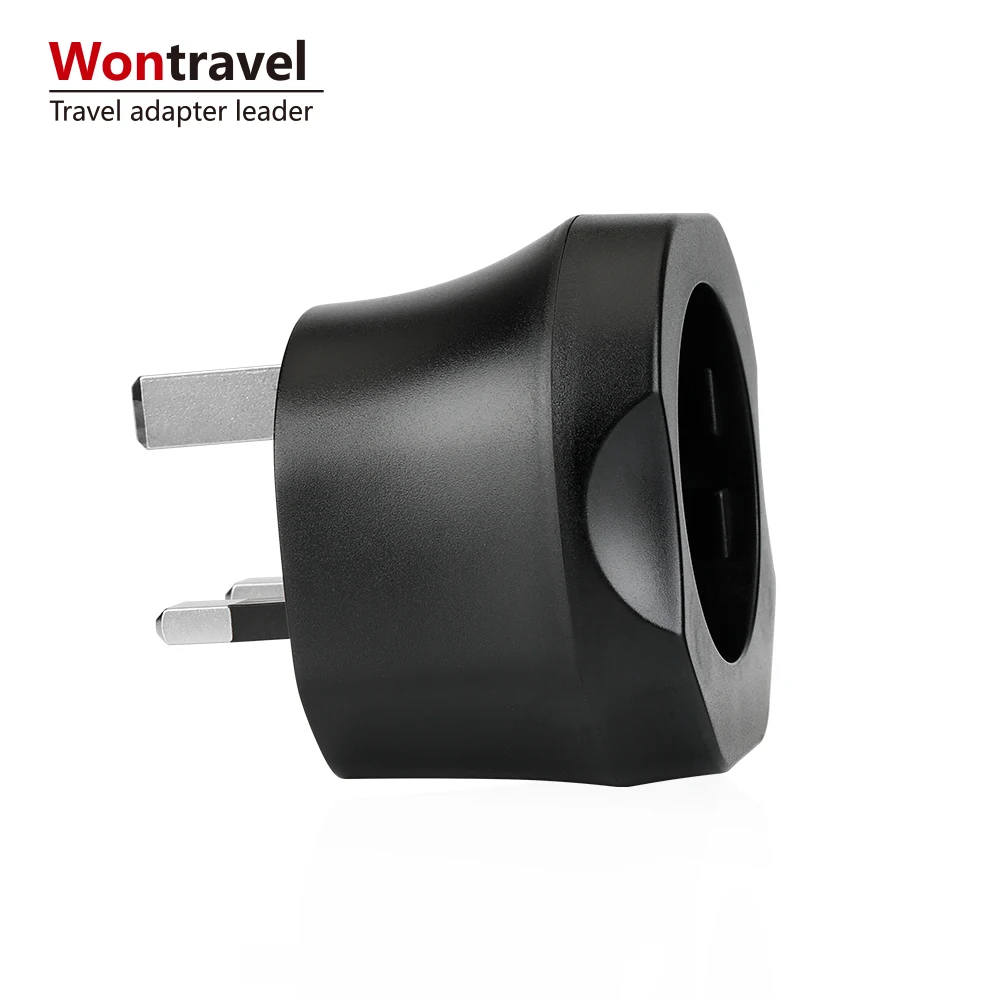 Евро Германия Франция Schuko штекер в Великобритании Подключите конвертер 13A travel adapter