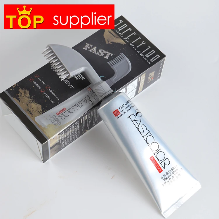 FULLY Factory New Easy FastColor Hair Dye Comb No Ammonia Black Hair Dye
