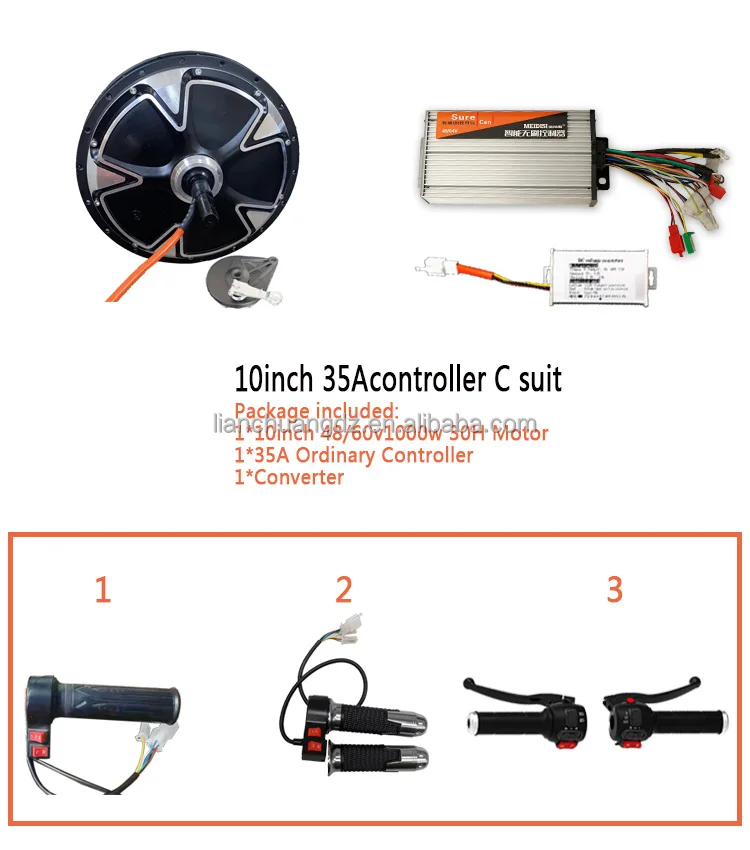 MEIDISI 10inch 1000w 2000w spoke motor controller for electric scooter motorcycle conversion kits