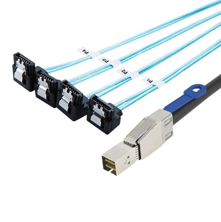 Factory Support Supply Good Quality SAS Cable SFF-8644 to Right SFF-8087 Disk Data Cable