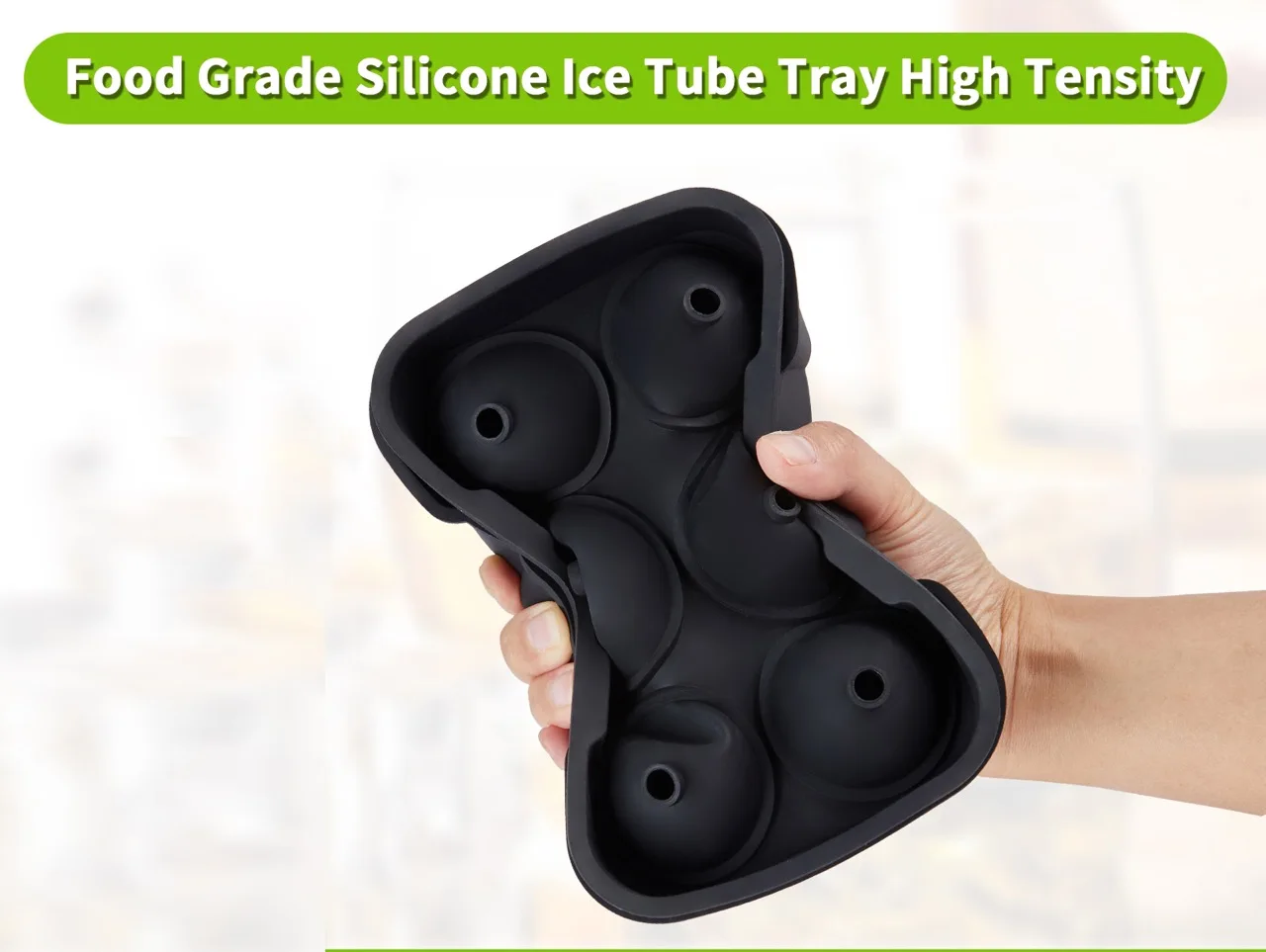 Лидер продаж, силиконовая круглая форма 6 емкостей для изготовления льда, форма для виски, льда