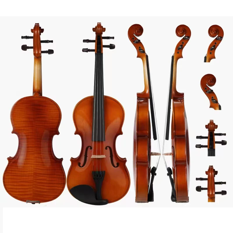 Chinese made beginners material with veneer linden plywood violin performance