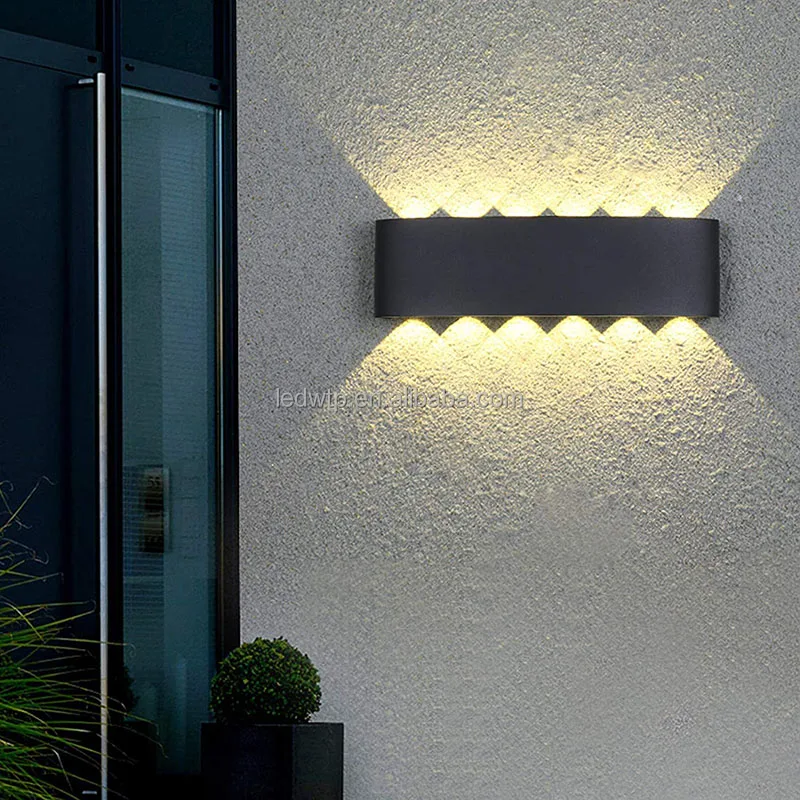 Nordic LED Waterproof Outdoor Wall Lamp IP65 Aluminum Wall Light Garden Porch Sconce AC110V/220V