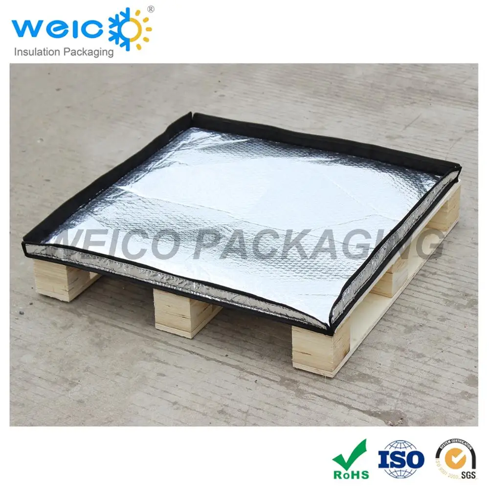 Reusable Heat Resistance Bubble Pallet Cover aluminum container foil thermal insulation bag