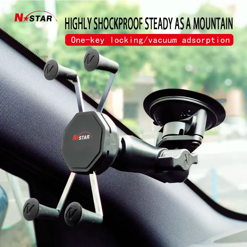 Mount Twist Lock Suction Cup Mount with Universal Grip Cell Phone Holder Motorcycle For Ram