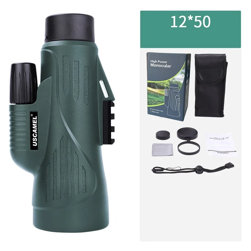 Monocular 12X50 nitrogen-filled waterproof monocular high power HD mobile phone camera live Outdoor portable