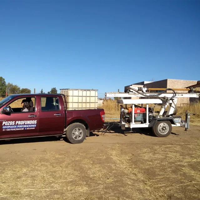 Diesel Mud Pump Air Compressor Double Using Borehole Water Well Digging Drilling Rig Machine