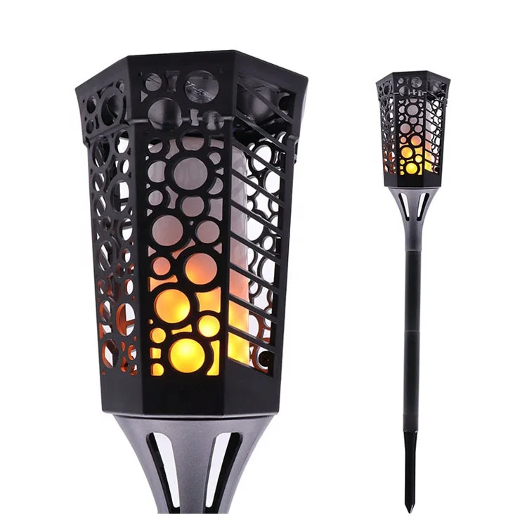 Outdoor Led Solar Lights Flickering Dancing Flame Torch Solar Lighting Waterproof Lamp For Garden Decoration Landscape Lawn Path