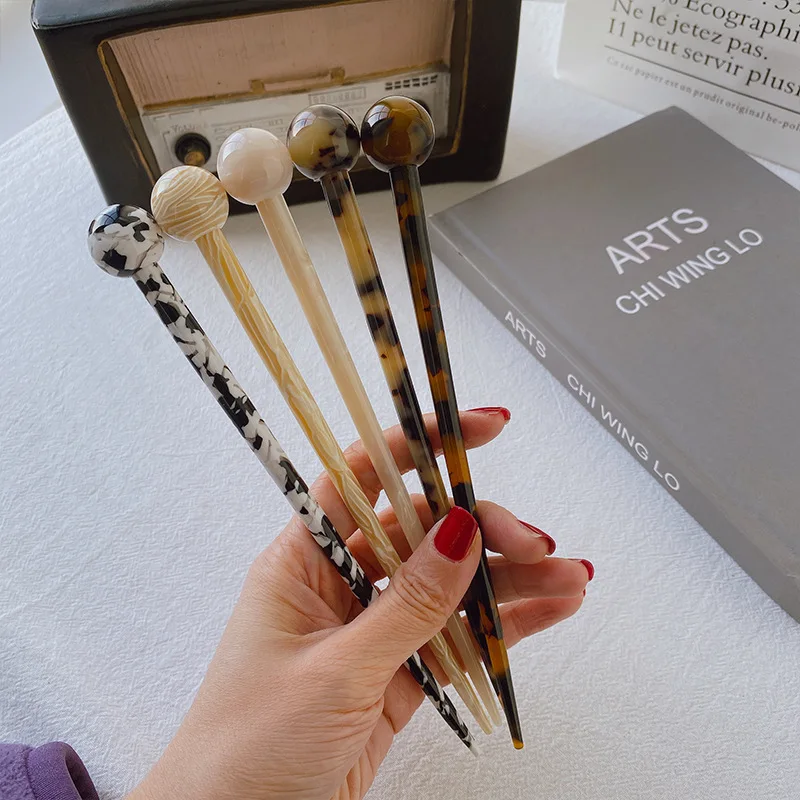 Самая популярная женская модная Восковая Палочка для волос в пучок Роскошная заколка из ацетата