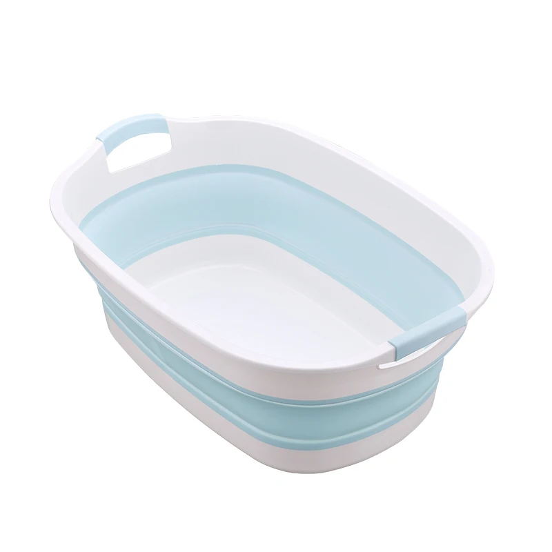 Wholesale Storage Baskets Pet Bath Tubs Baby Shower Plastic Folding Portable  Hangable Baby Tubs