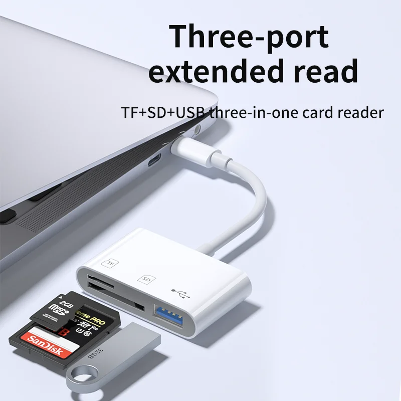 ios otg cable sd card reader,card reader for IOS,otg card reader,tf card reader,memory card reader,sd tf usb card reader