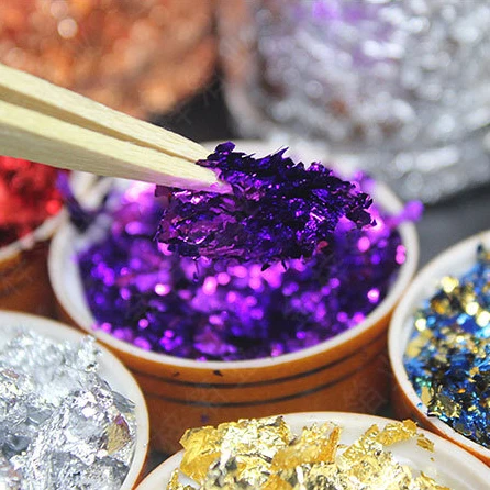 Jewelry Gilding Metallic Leaf for Nails Painting Crafts Gold Silver Rose Making Craft Slime Nail Foil Flakes