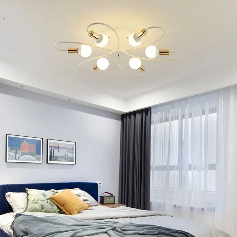 Simple and creative bedroom personality dining room light Creative Master Bedroom Hanging Home Lighting Fixtures