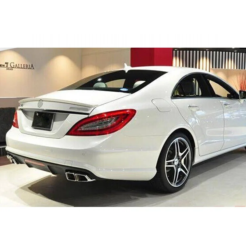 CLS63 Style Rear Diffuser with Exhaust Pipe for CLS class W218 Sport Car 2011-2015 Rear Facelift