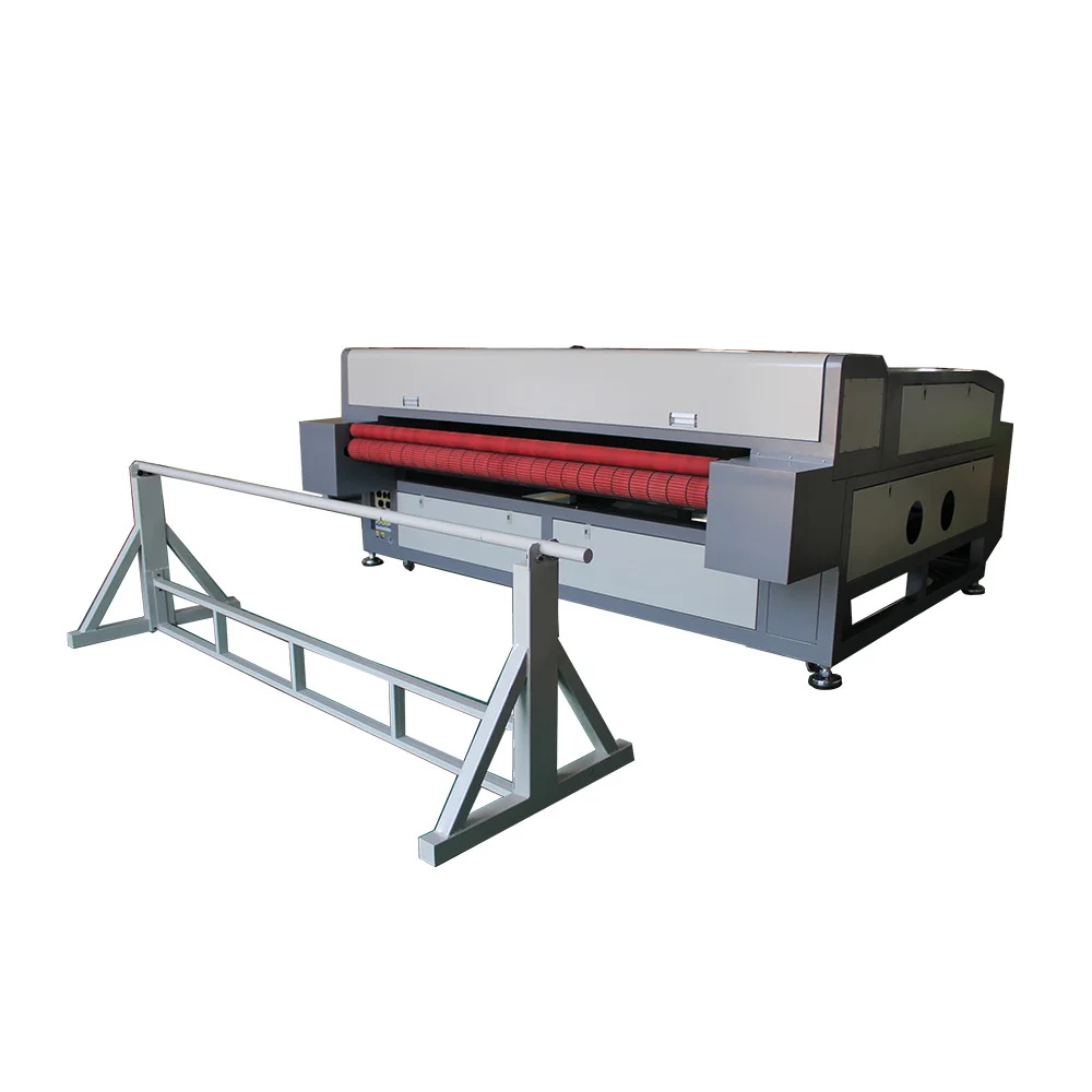 ZODO 1810 big size three laser haed 100w 130w 150w 180w  fabric Laser cutter  autofeed cloth cnc laser cutting machine