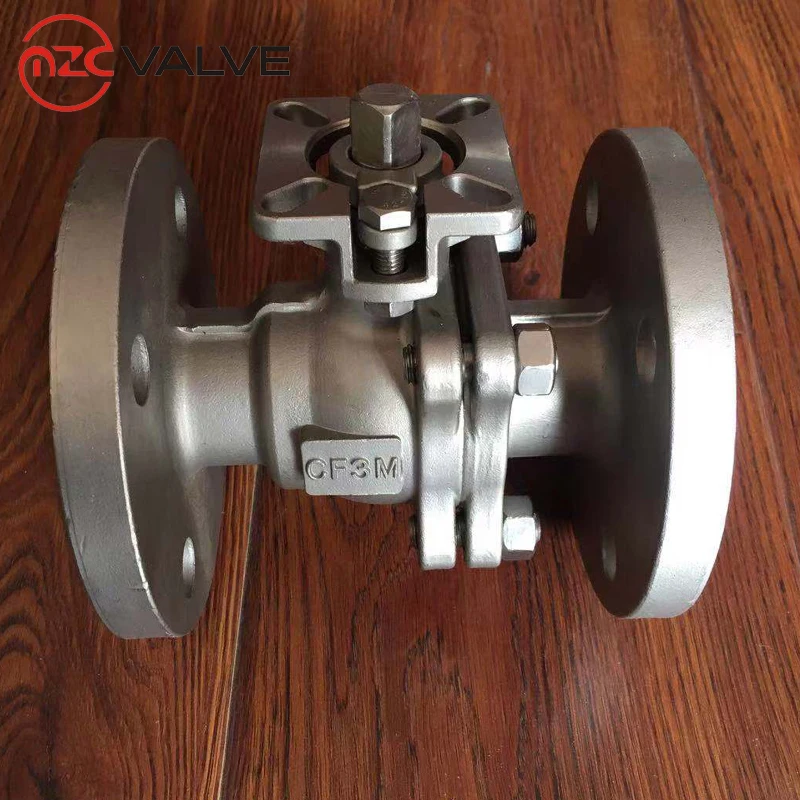 2 шт. фланцевый конец с прямой монтажной площадкой ISO5211 шаровой клапан Pn16