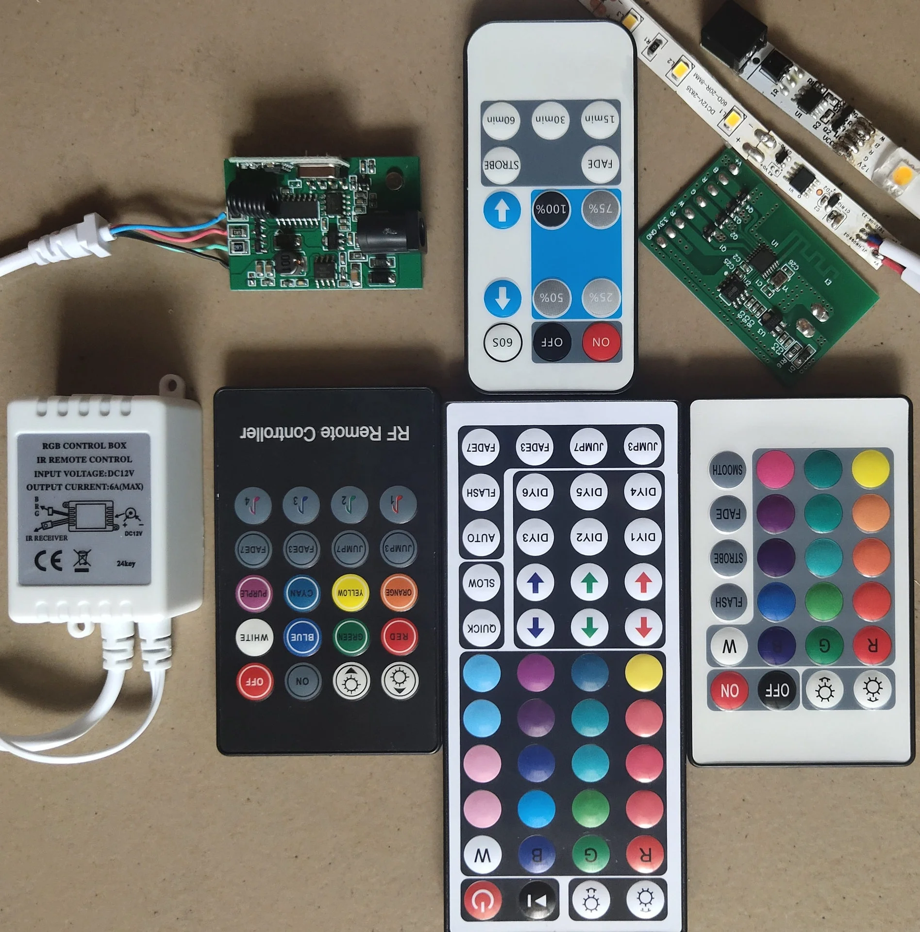 Custom Development BLE WIFI LED Controller Module Design PCB Circuit Board PCBA Scheme Design Dimmer IC Customized Service