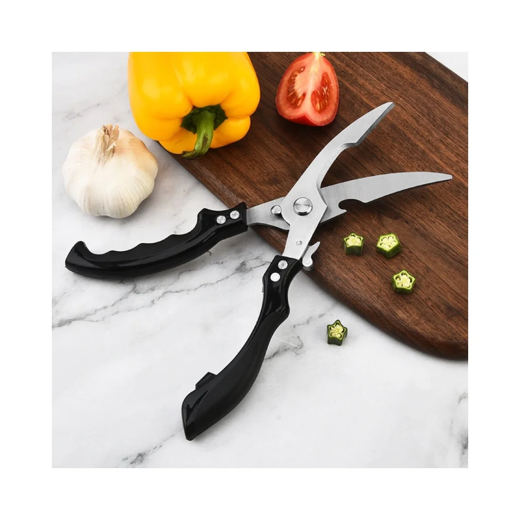 Thickened Kitchen Scissors Stainless Steel Multifunctional Scissors