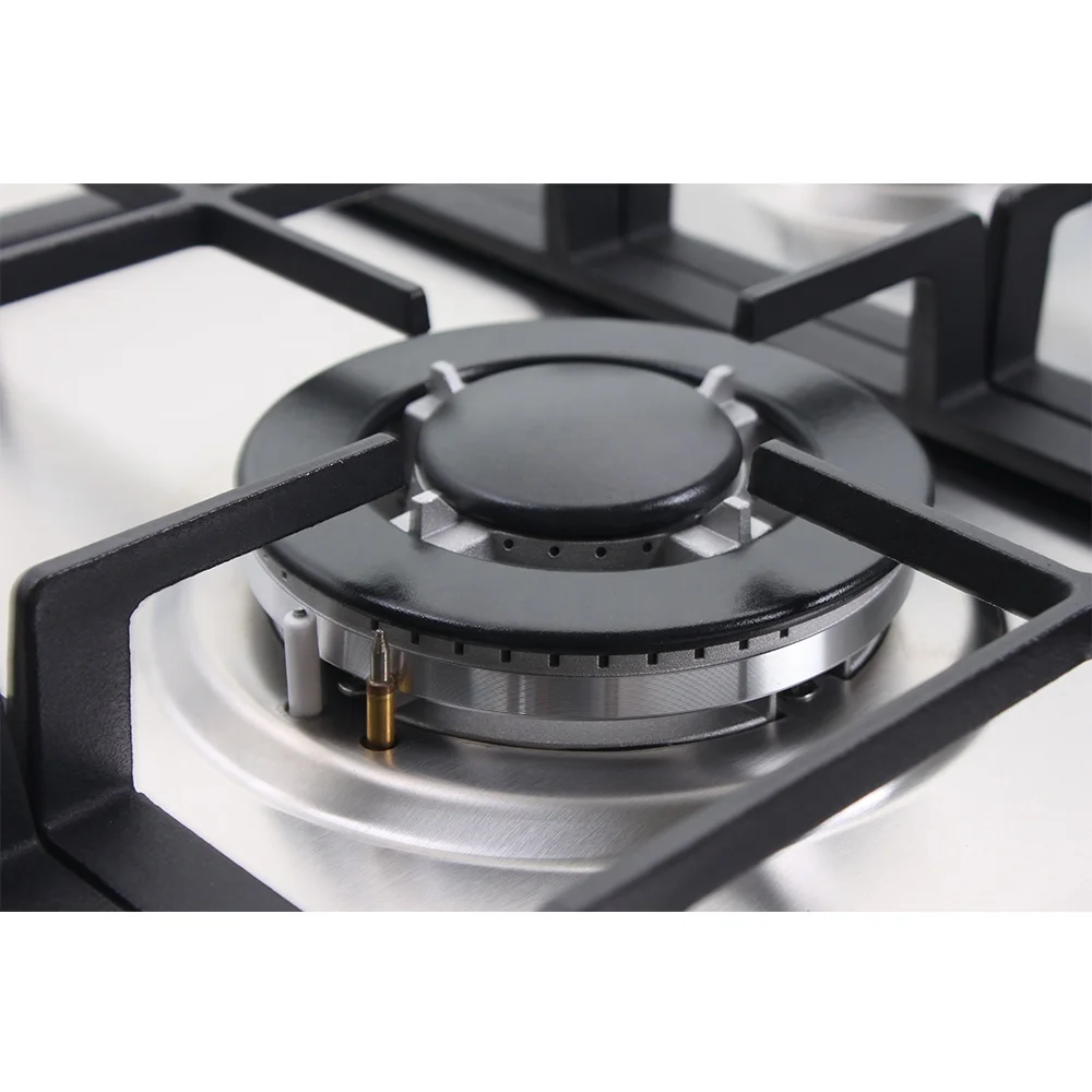 Газовая плита Xunda с духовкой, 6 горелок, газовые плиты из нержавеющей стали с духовкой и грилем