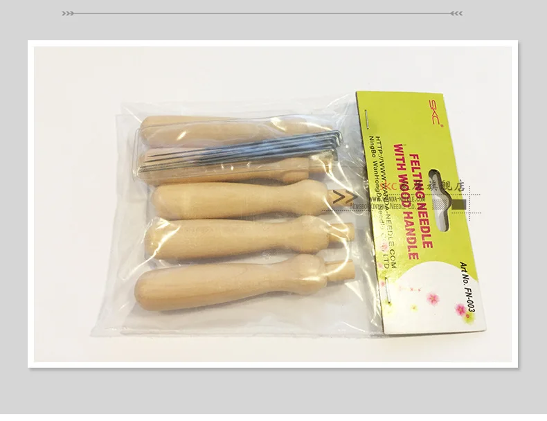 SKC  High Quality Felting Needle with Wood Handle Kit Wool Felting Needle Handmade Felting Needle Tools