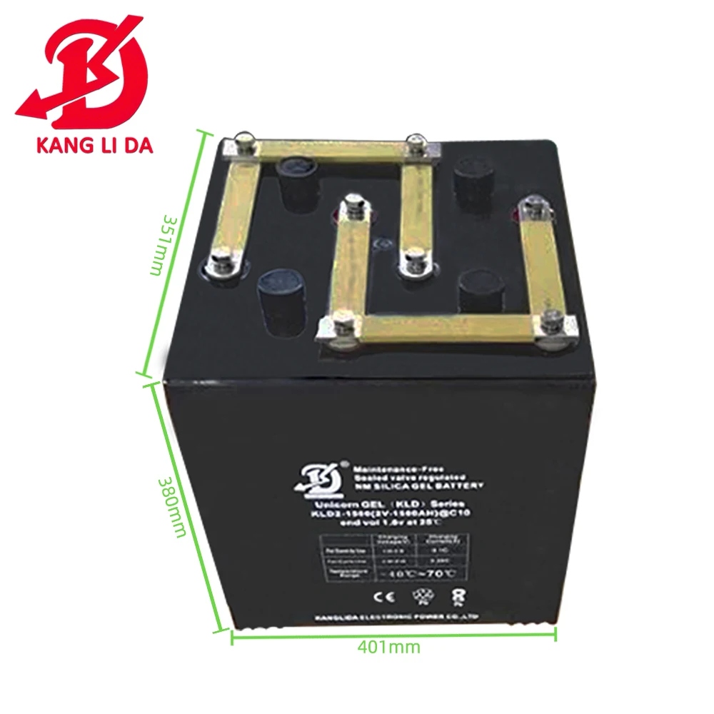 2V 1500ah maintenance free sealed deep cycle solar lead acid battery manufacturer