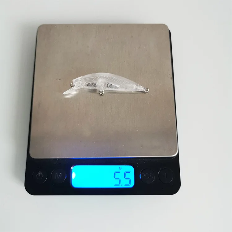 5.5cm 5.5g Long Distance Casting Trembling Sinking Bullet Micro Objects Minnow Blank Body Lure Fake Bait