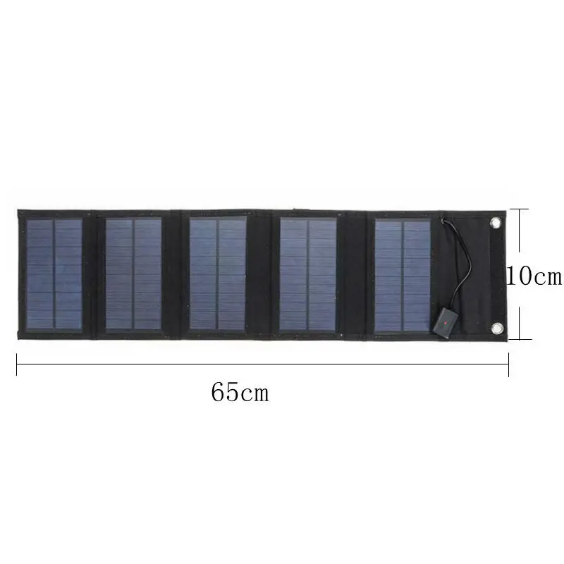 made in China Waterproof Portable Foldable 15W Sunpower Solar Panel Charger with 2 USB Port for Hiking Camping Outdoor