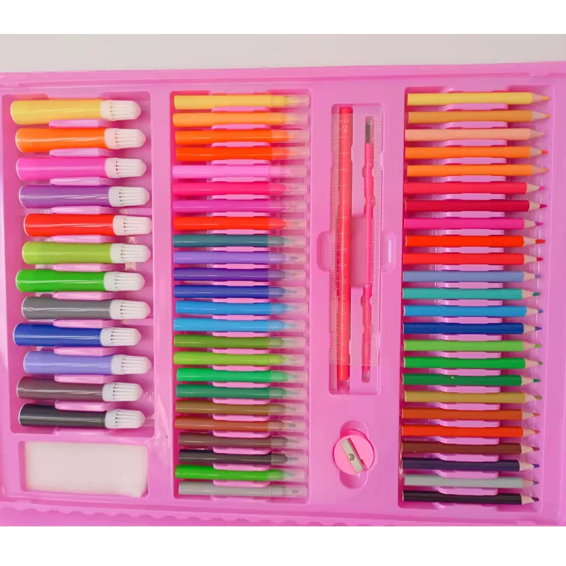 Wholesale Kindergarten Paintbrush Color Lead Crayon Watercolor Pen Stationery Painting Set Children Gifts for Kids Single BSCI