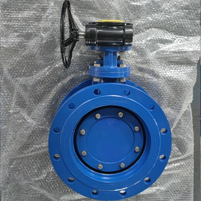 Большой Размер DN300--DN2000 PN16/25 двойной эксцентриковый клапан-бабочка фланец Электрический чугунный корпус DI/стальной диск для жидкости