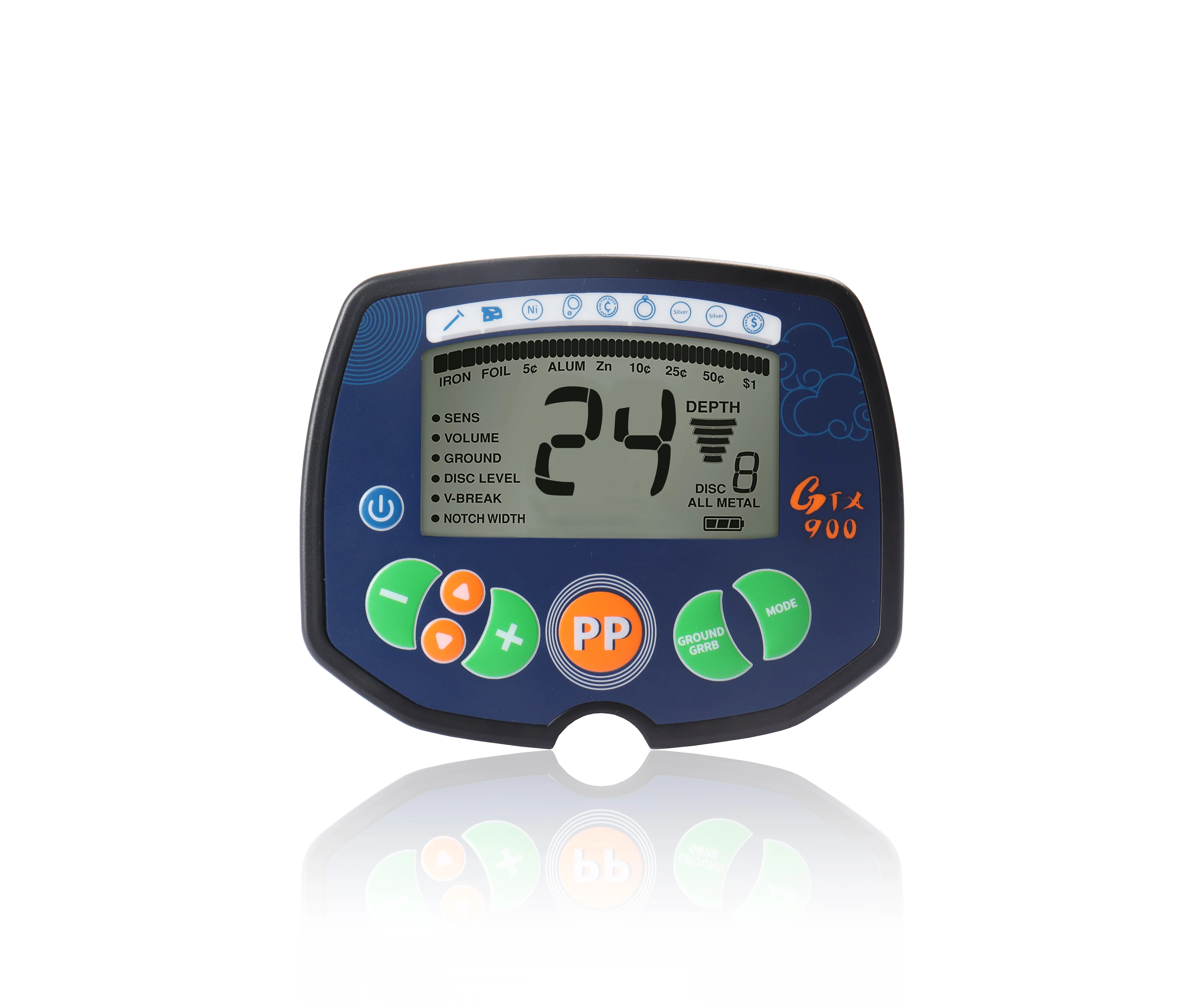 Metal Detector for Adults Professional Waterproof Large LCD Display 6 Types Metal detectors for Gold and Sliver Rings