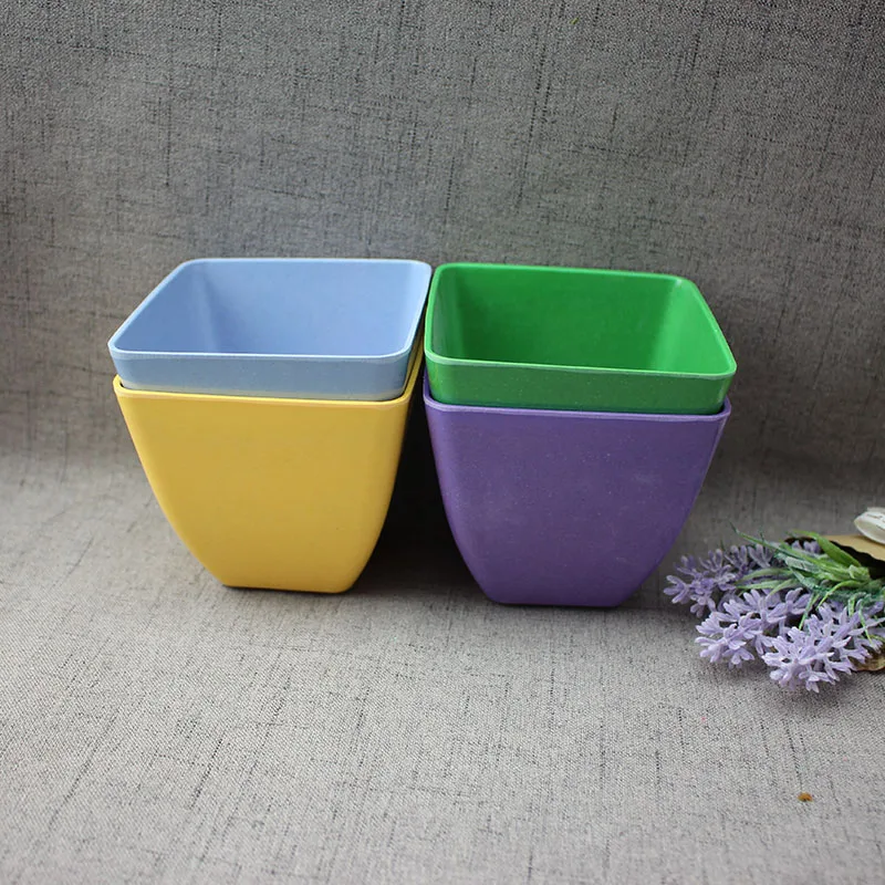 China supplier houseware plant flower pots wholesale ,eco bamboo fiber flower plant pot