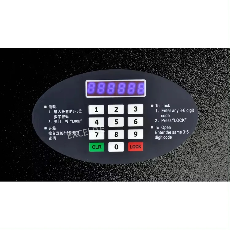 Electronic Digital Lock Safety Box Deposit Modern Electrical Top Open Guest Cash Documents Locker Laptop Hotel Room Safe Box