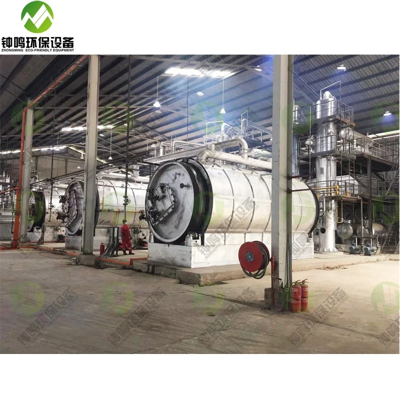 Industrial Fractional Distillation System with Column