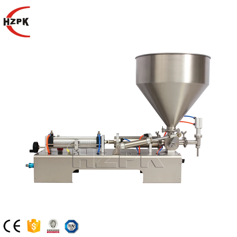 HZPK small scale bottle lube oil plastic bottle high viscosity liquid filling and packing machine manufacturer