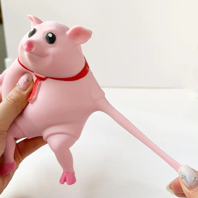 Hot sellingMagic Sand Squeeze Pig Toy And Stress Stretch Squishy pink Piggy Anti Stress Decompareson Toys For Kids/Adults