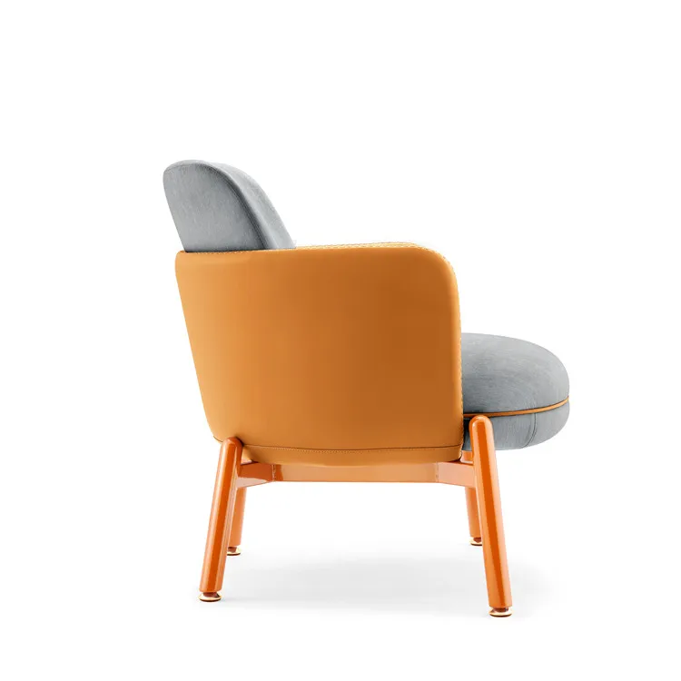 High Quality Company Office Hotel Hall Lounge Chair With Iron Legs Thicken Dirt Resistant Lounge Chair