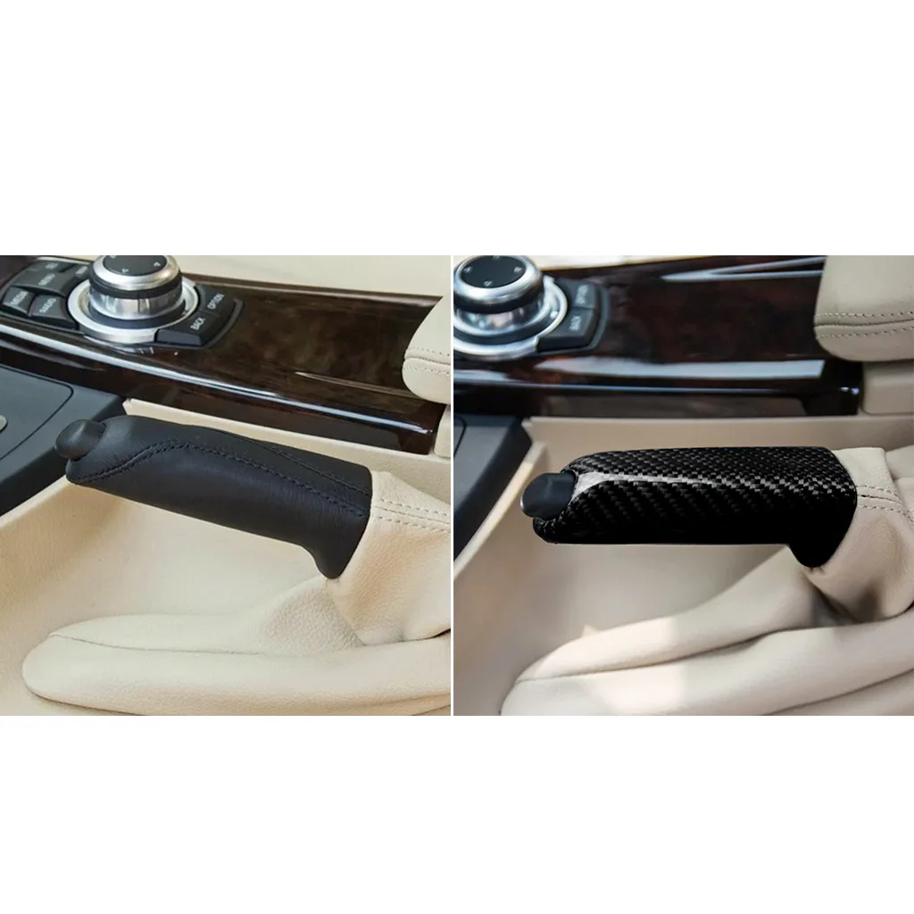 Suitable for BMW BMW X1 1 2 3 4 Series GT M3 M4 F80 F82 G30 F30 F20 F10 E36 E39 E46 E60 E90 E50 car carbon fiber handbrake cover