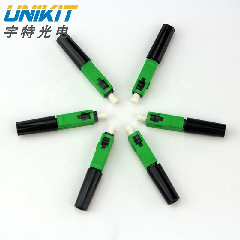 FTTH Optical Componentes Pasivos SC/APC Field Quick Assembly Mini Fast Connector