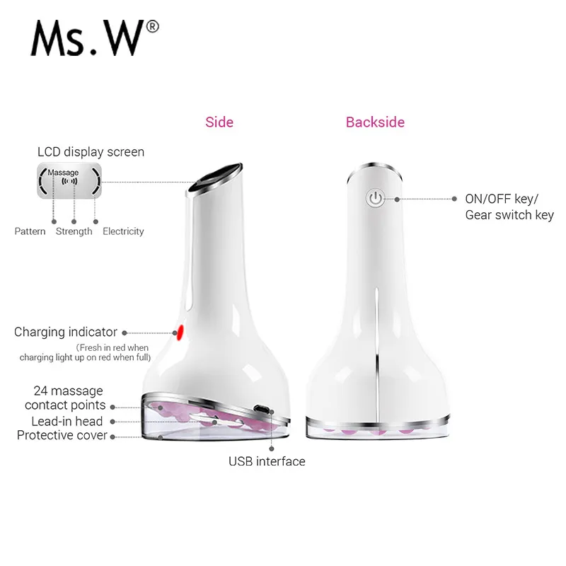 EMS Ультразвуковой светодиодный гальванический ионный косметический аппарат для лица