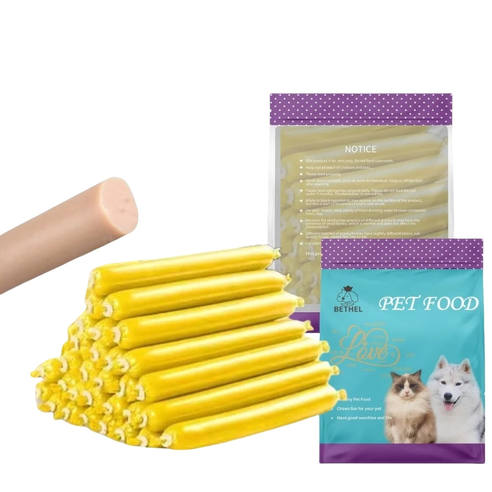 factory  High Protein Safety Dog Treats Snacks Pet Ham Sausage With High Nutrition Dog treats cat treats Chicken sausage