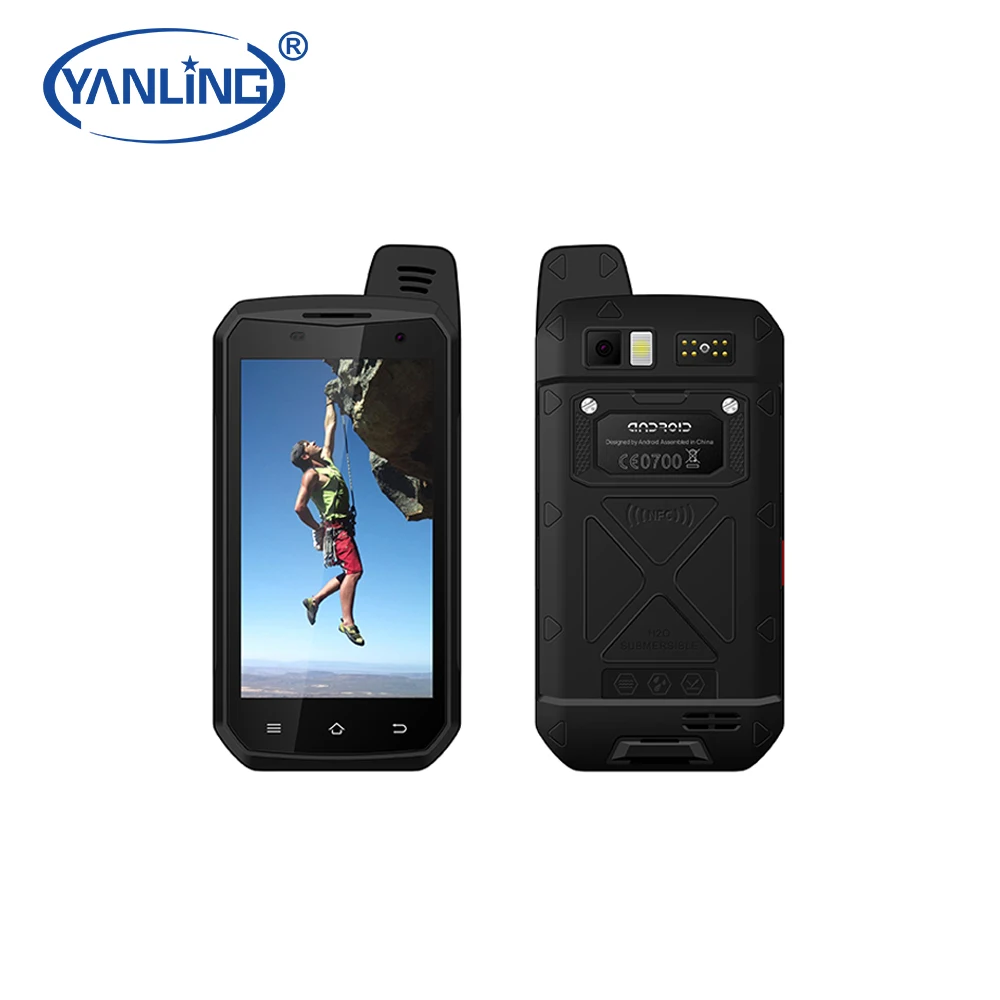 Прочный смартфон IP68 с сенсорной панелью 5,0 дюйма HD, ОС Android 9,0, прочный смартфон pdas