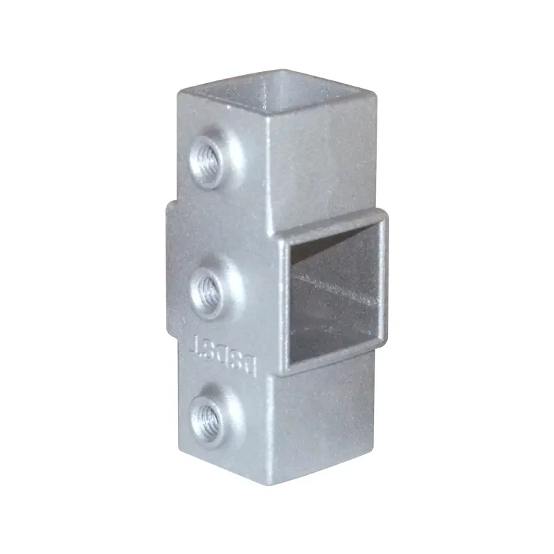 Aluminum Alloy square tube Cross connector Structural key clamps pipe fittings