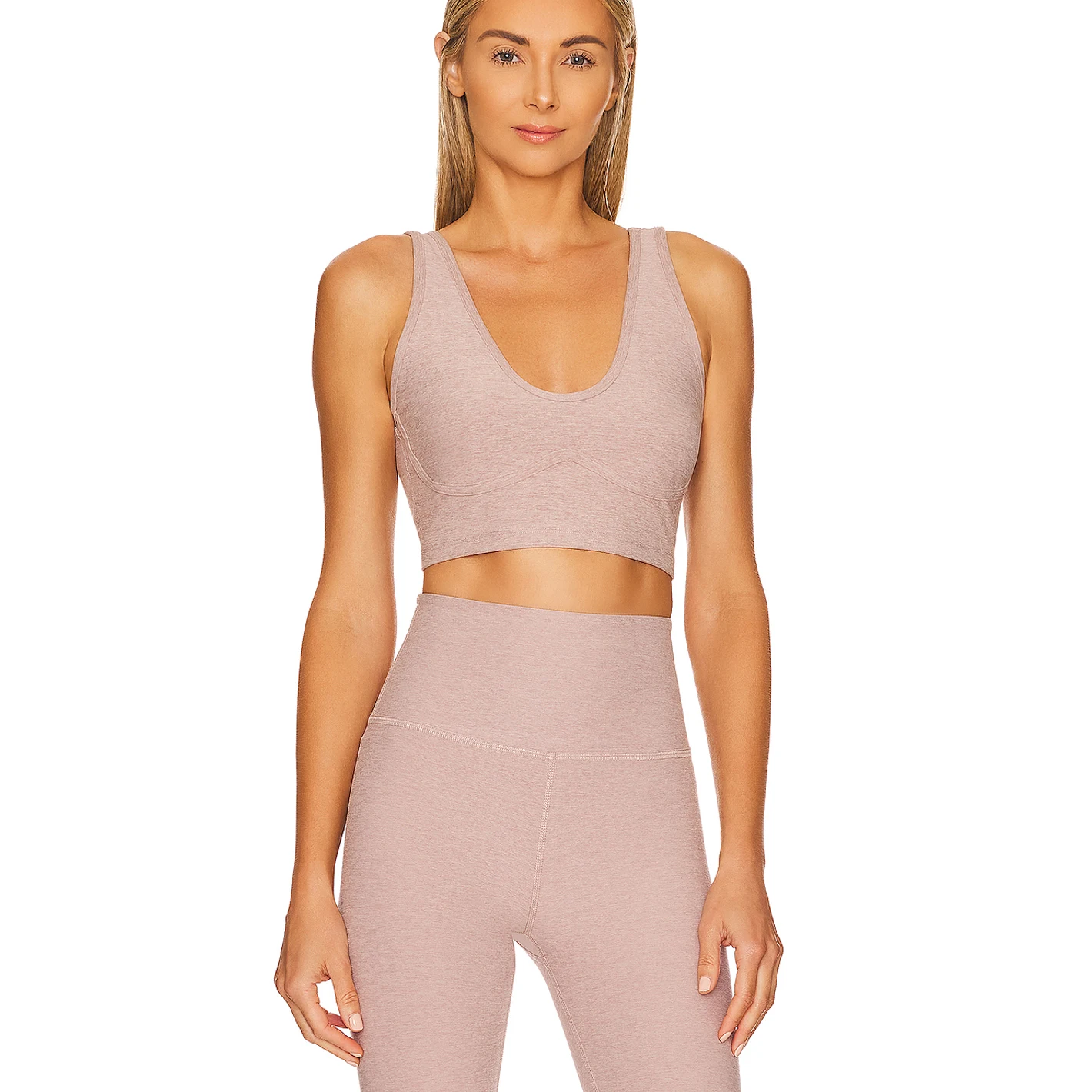 Women High Waist Moisture Stretchy Lightweight Running Legging Bra Set