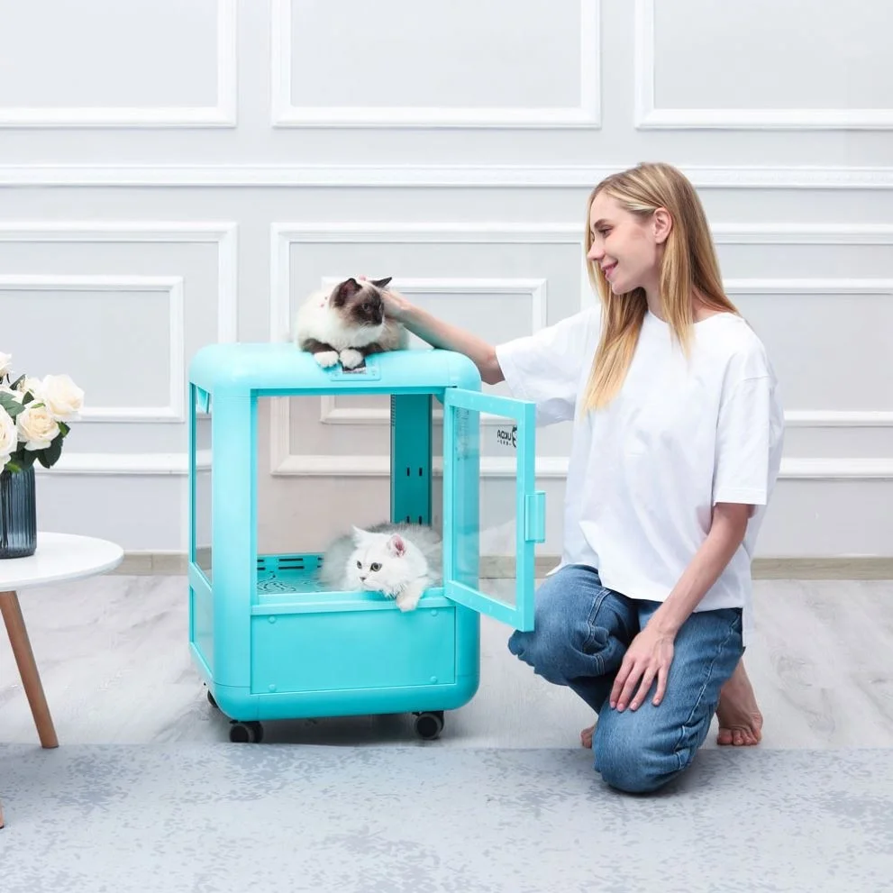 Large Space Quick Dry Portable Large Adjustable Pet Grooming And Cleaning Plastic Casing Pet Cabin Dryer K5