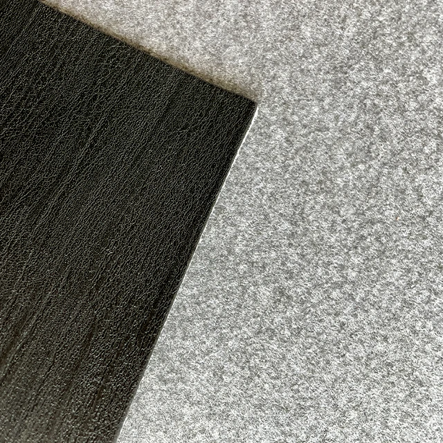 High Quality 2.0mm Non-woven Backing Material Space Leather PU Synthetic Leather For Shoes