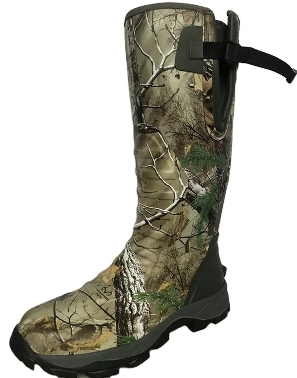 Waterproof Outdoor Camouflage Neoprene Rubber Boots For Hunting